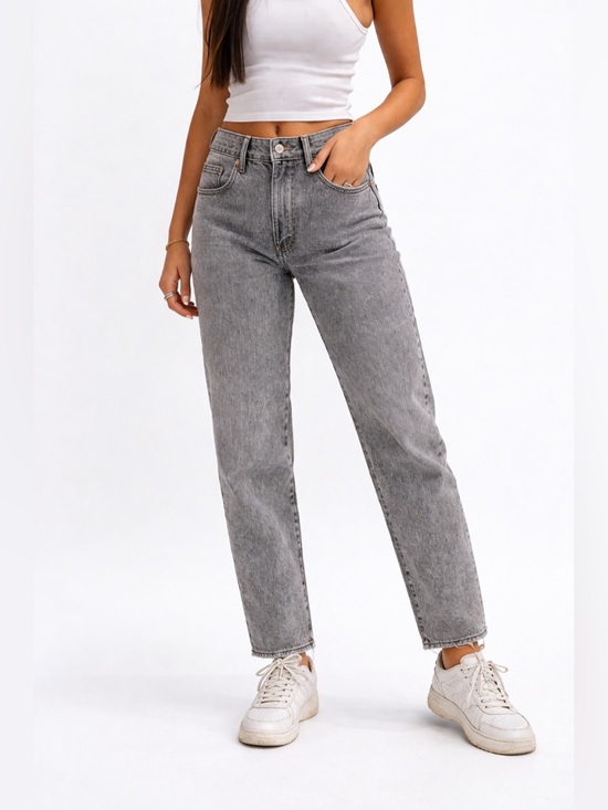 Levi's Denim - Levi’s 501 Straight Jeans W26 Gray Wash High Rise Levi’s Premium Straight Leg